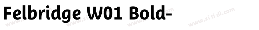 Felbridge W01 Bold字体转换